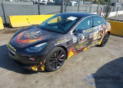 2020 Tesla Model 3 Performance Dual Motor All-Wheel Drive from USA, damaged, VIN 5YJ3E1EC8LF791925